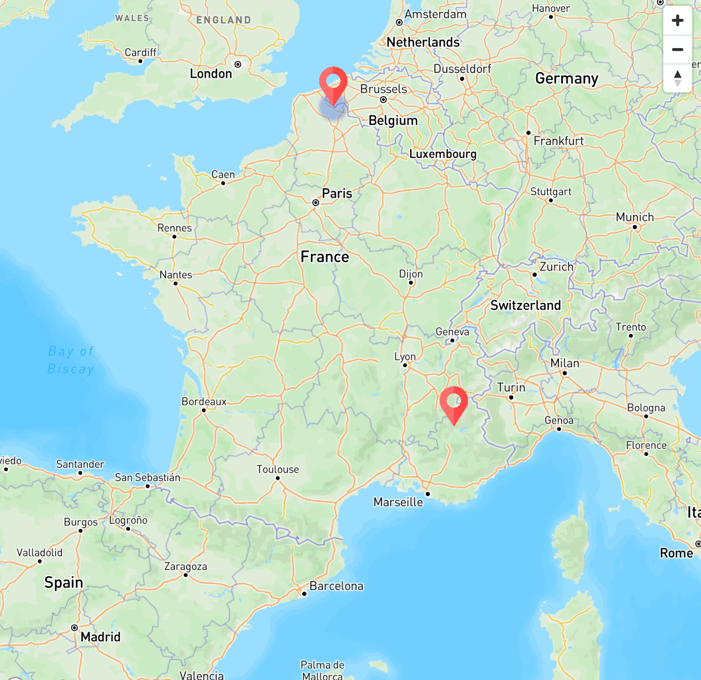 Vue carte chantier STAXX